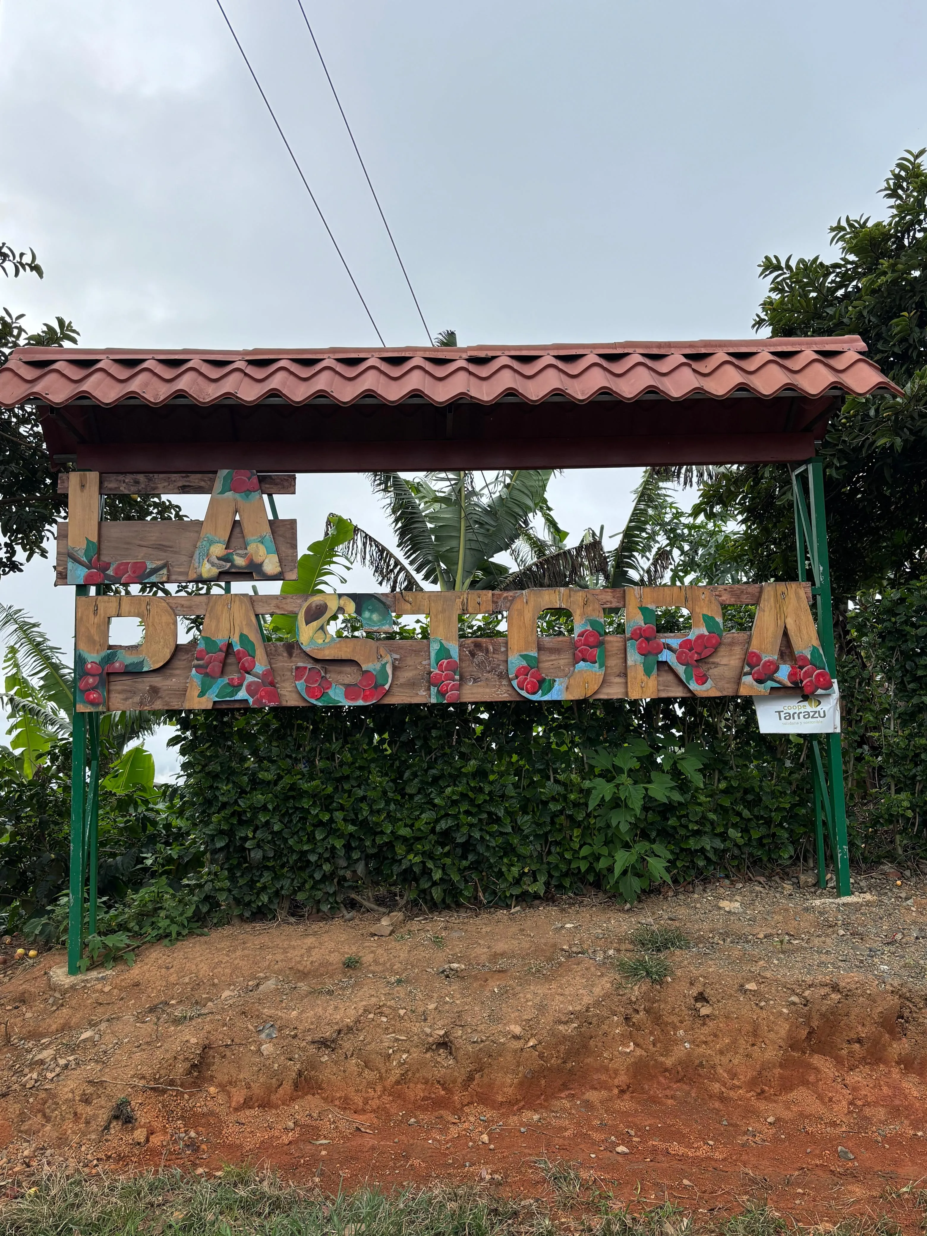  A sign which says La Pastora